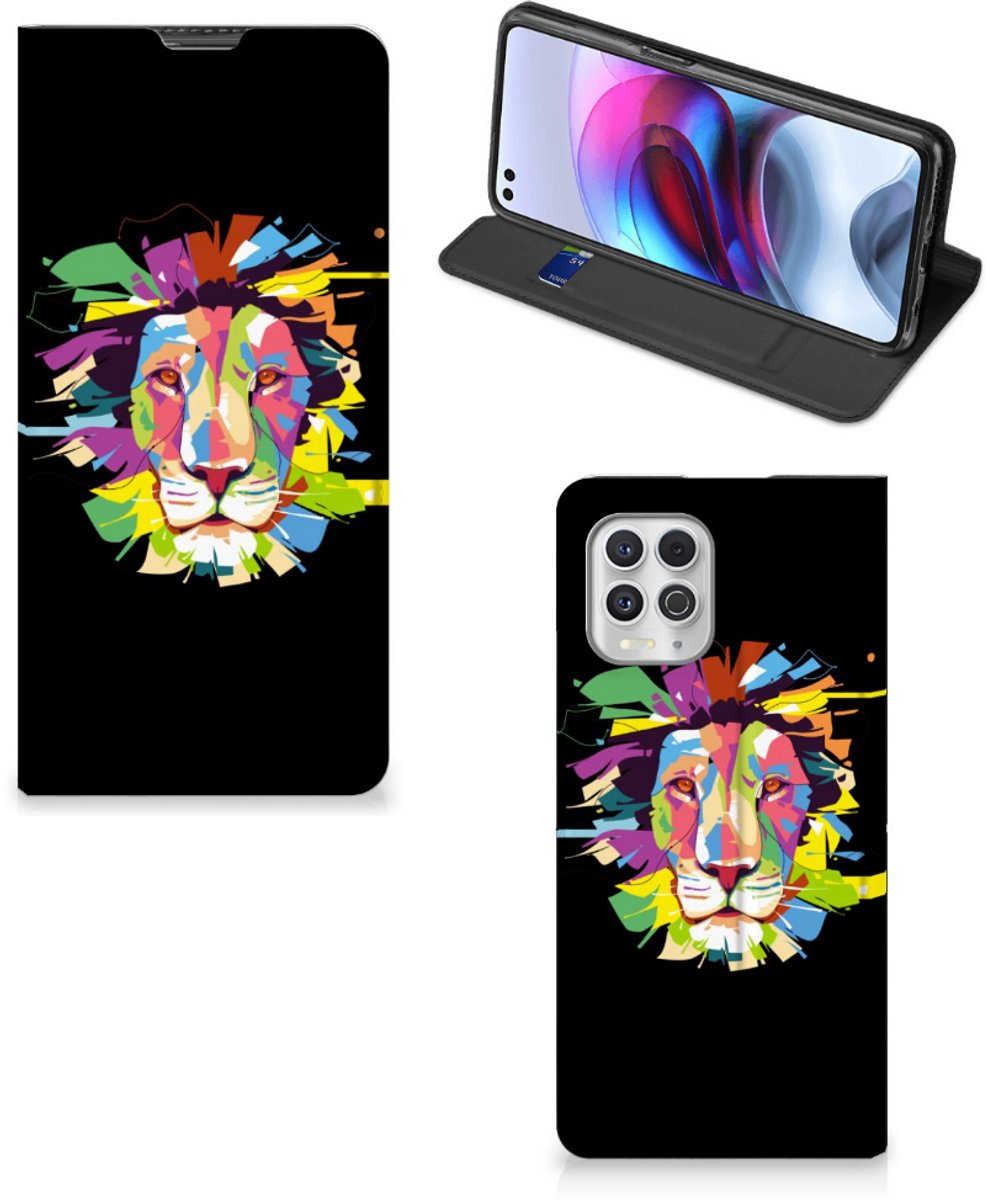 Motorola Moto G100 Magnet Case Lion Color