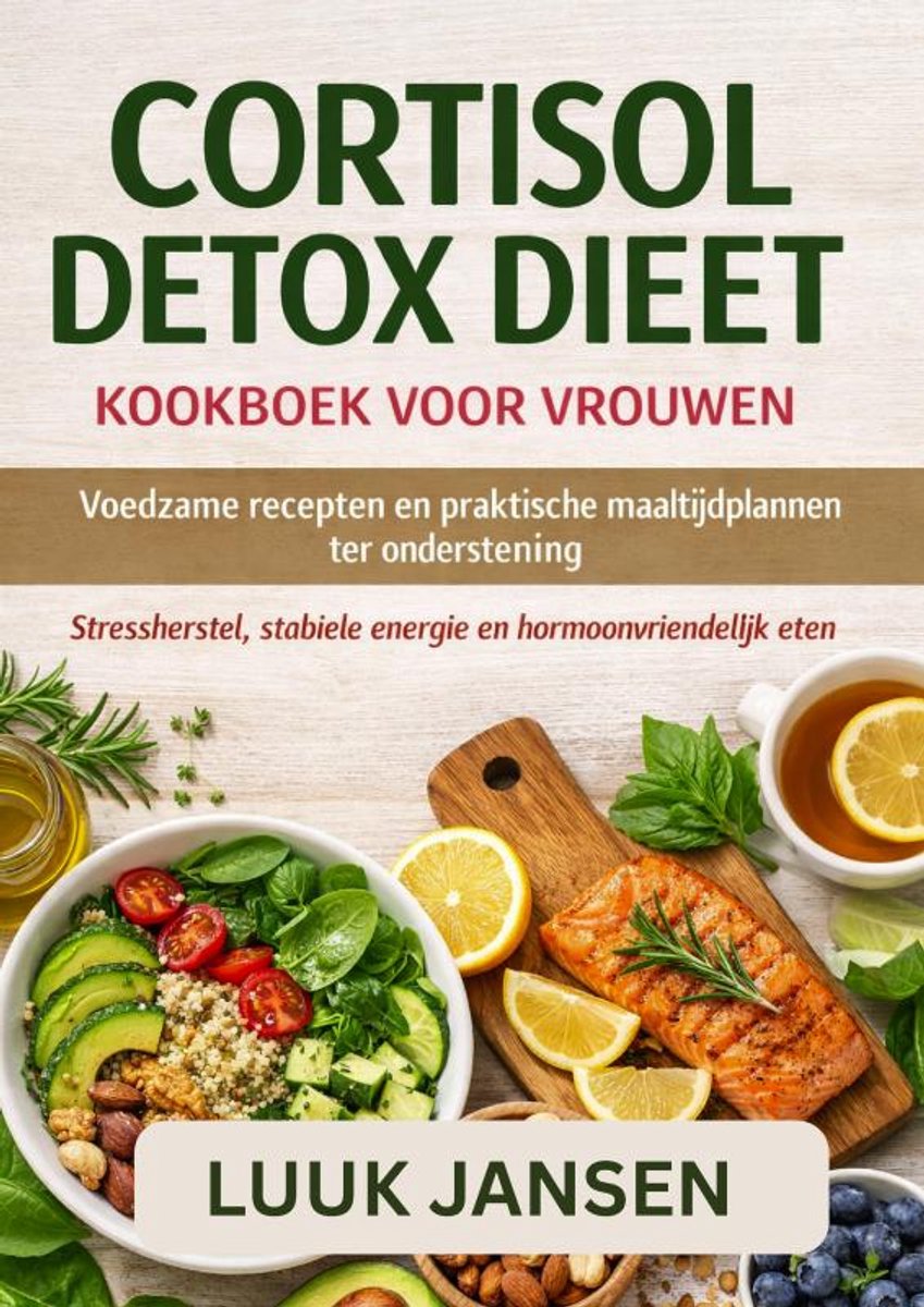 Omslag van CORTISOL DETOX DIEET KOOKBOEK VOOR VROUWEN