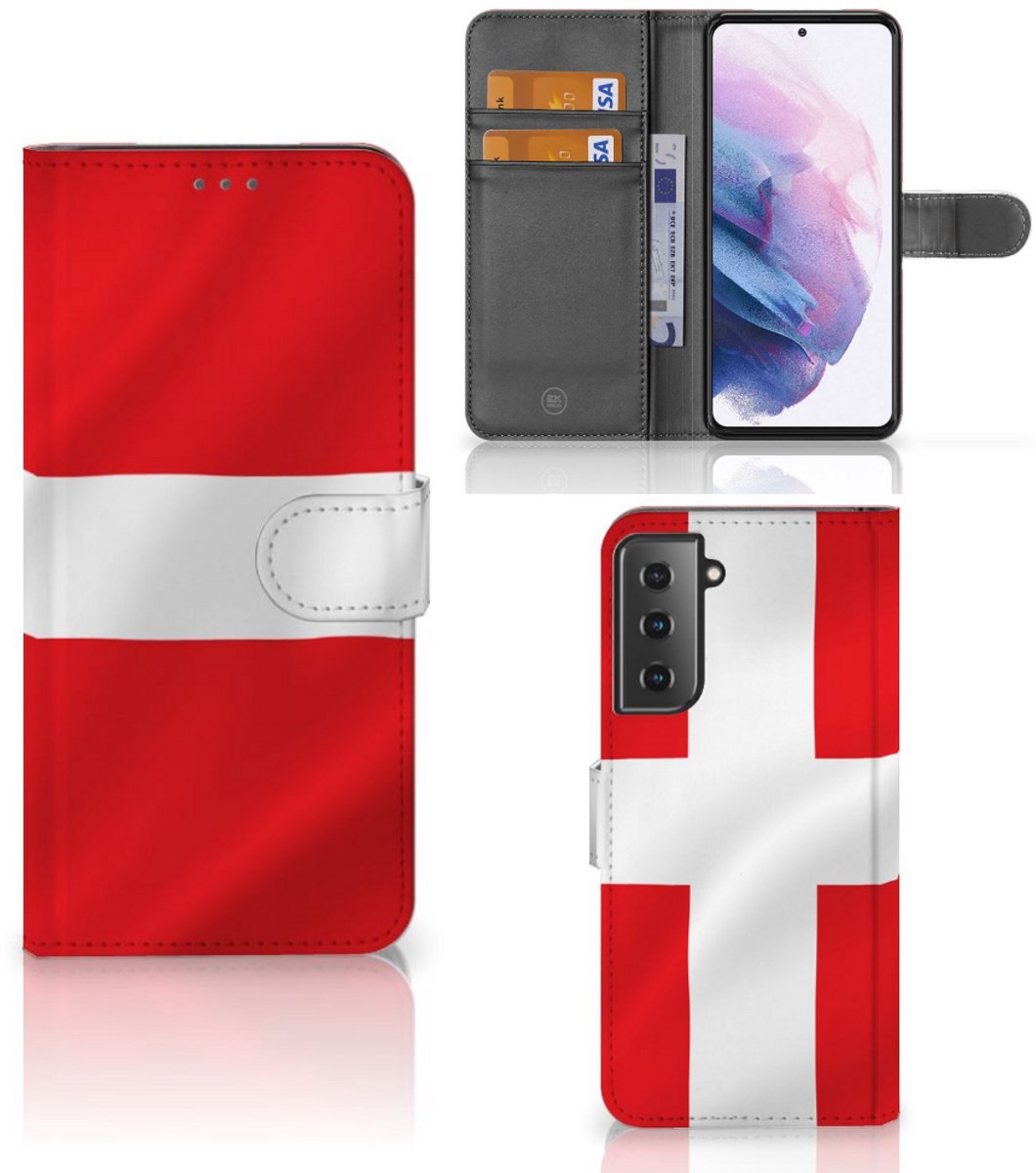 Samsung Galaxy S21 Plus Bookstyle Case Denemarken