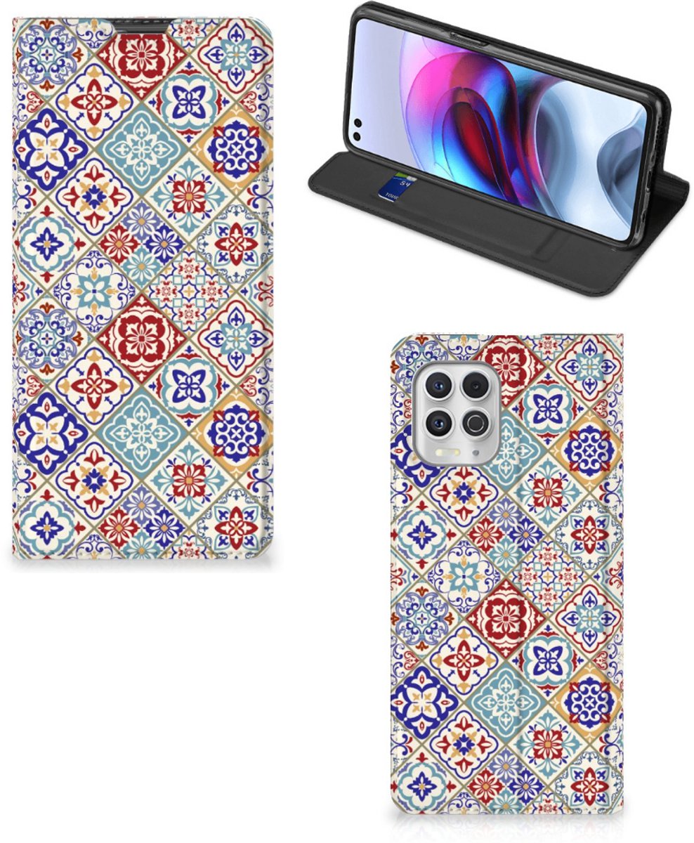 Motorola Moto G100 Standcase Tiles Color