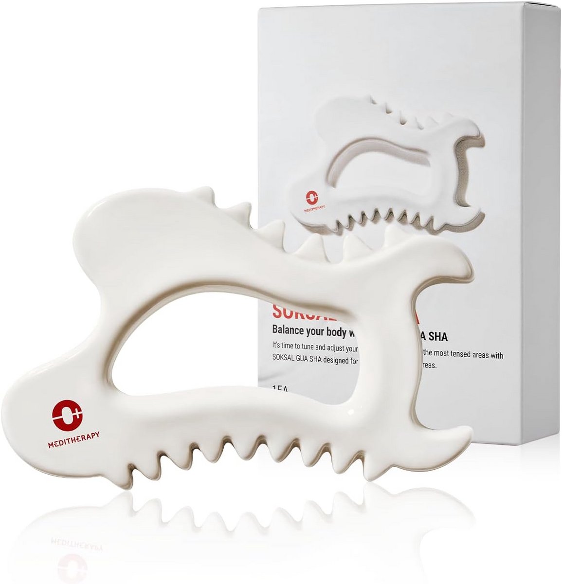 Gua Sha Gezichts- en Lichaamsmassage Tool - Handgemaakt Keramisch Sculpting Gereedschap