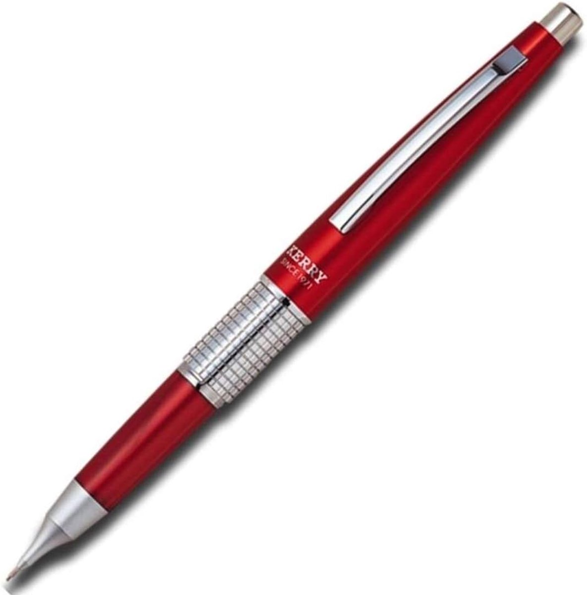 Vulpotlood met metalen behuizing, HB 0,5 mm, kleur rood