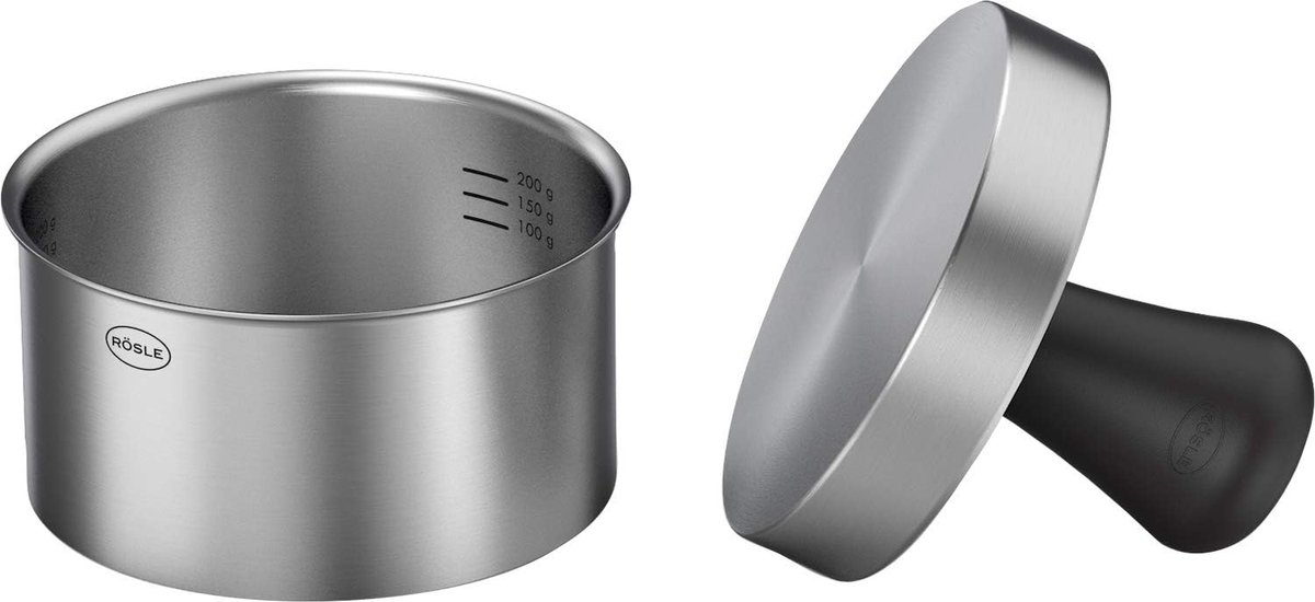 Burgerpers PRO - Burgermaker - 1 stuk - Roestvrij staal - 11 cm