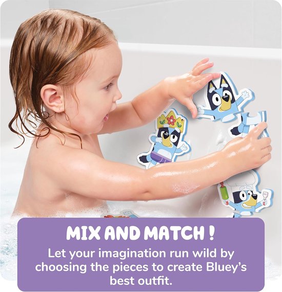 Mix & Match Badpuzzel voor Peuters - Schuim Bad Speelgoed - 8 Delig - Geschikt voor 18 Maanden en Ouder — afbeelding 4