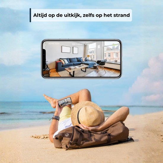 Beveiligingscamera Mini Binnen Met Bewegingsdetectie - Bewakingscamera Met Nachtzicht En 2-Weg Audio - Camera Beveiliging Voor Binnen Met App Bediening - Slimme WiFi Camera Met Meldingen En Cloudopslag van Merkloos — afbeelding 4