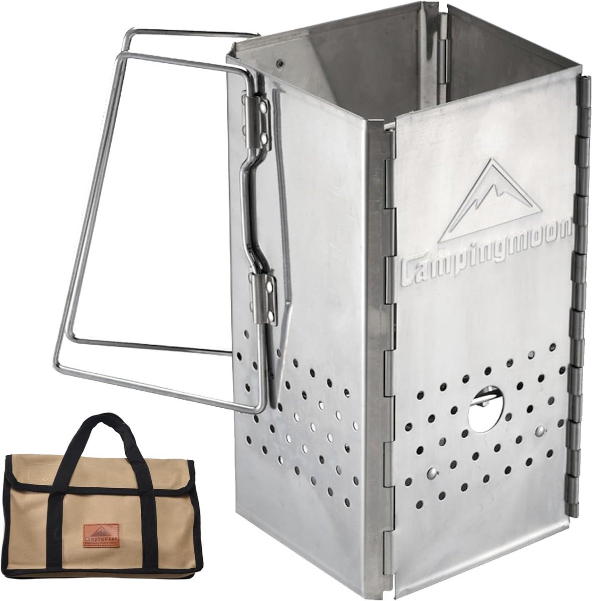 Draagbare Houtskool Schoorsteen Starter voor Campings en Buitenbarbecues