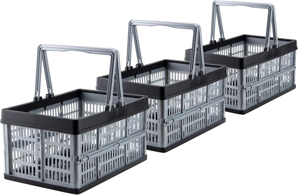 Opvouwbare Opbergdozen met Handvat - 16L - Ideaal voor Winkelier en Organizer