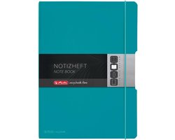 Notitieboek Flex A4 met PP-cover, 2 x 40 vellen, Karibisch turquoise