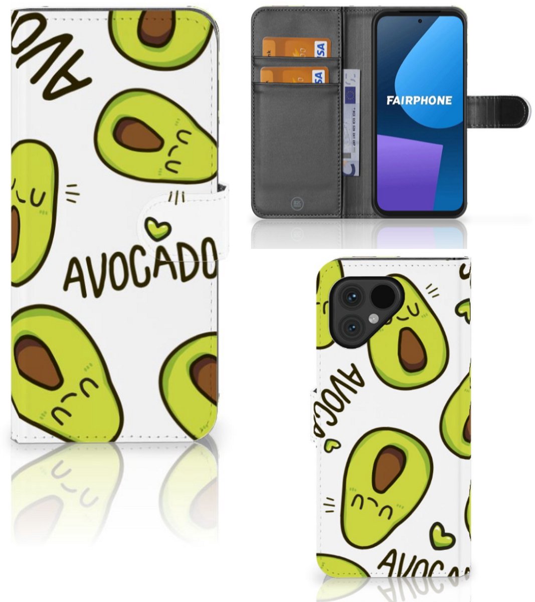 Fairphone 5 Leuk Hoesje Avocado Singing