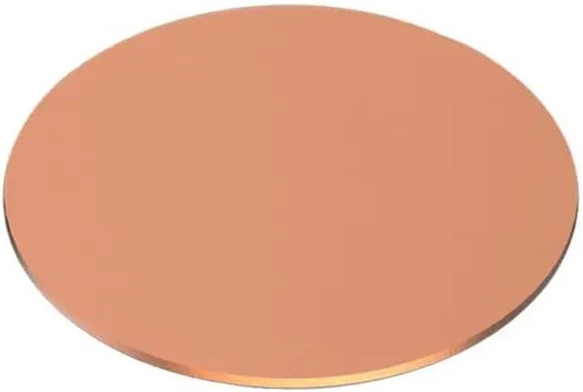 Koperen Ronde Platen - Massieve Schijven - Ambachtelijk Knutselen - 99.9% Puur Koper - 70-300 Mm Diameter - Koperkleurig