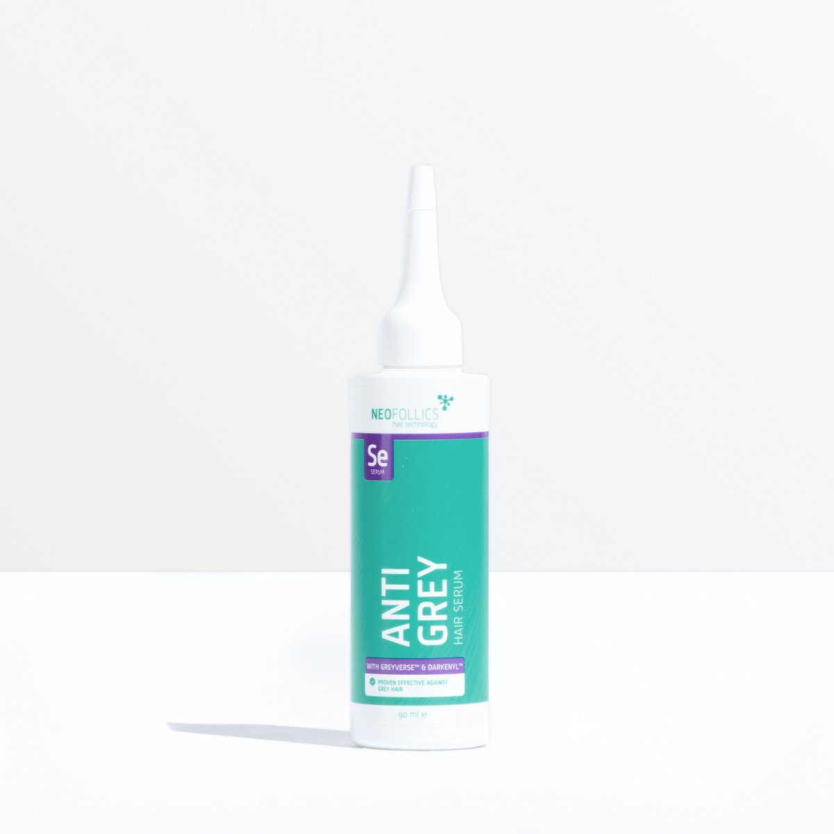 Neofollics Anti Grey Hair Serum – Leave-in Serum om de natuurlijke haarkleur te herstellen – Met Greyverse™, Darkenyl™ & antioxidanten – Voor mannen en vrouwen – 90 ml