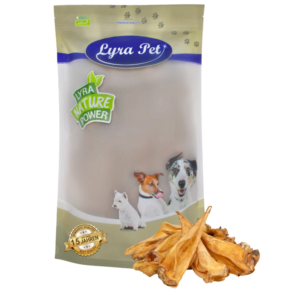 100 st. Lyra Pet® Runderoren ca. 3 kg