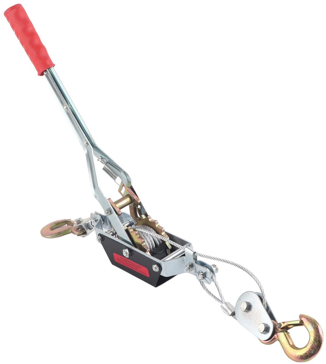 Allecto - Hand Lever - Steel Wire - Hand Winch met krachtige ratelsysteem - Geschikt voor constructie - Ideaal voor mechanische engineering - 2 ton...