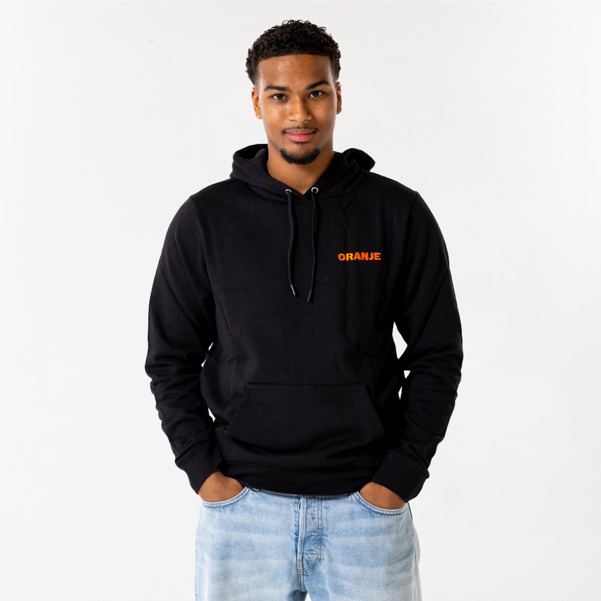 Nederlands Elftal Hoodie Heren - Maat S - Zwart - Voetbal - KNVB - Trui - Lifestyle - Fankleding - Officiële Merchandise
