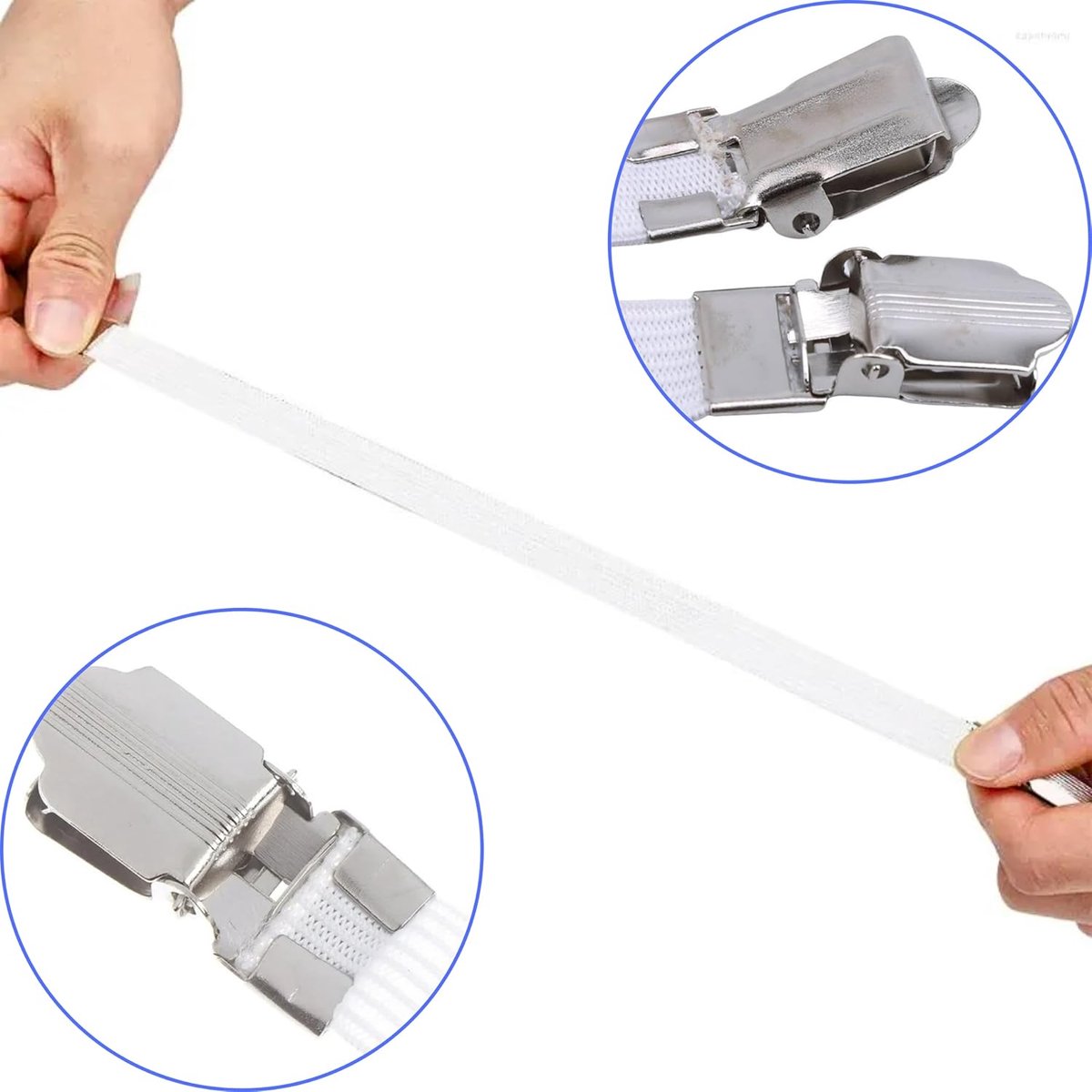 Strijkplank Clips - Bevestigingsmiddelen Hoezen - Strak Strijken - Elastische Bandjes - Set van 4