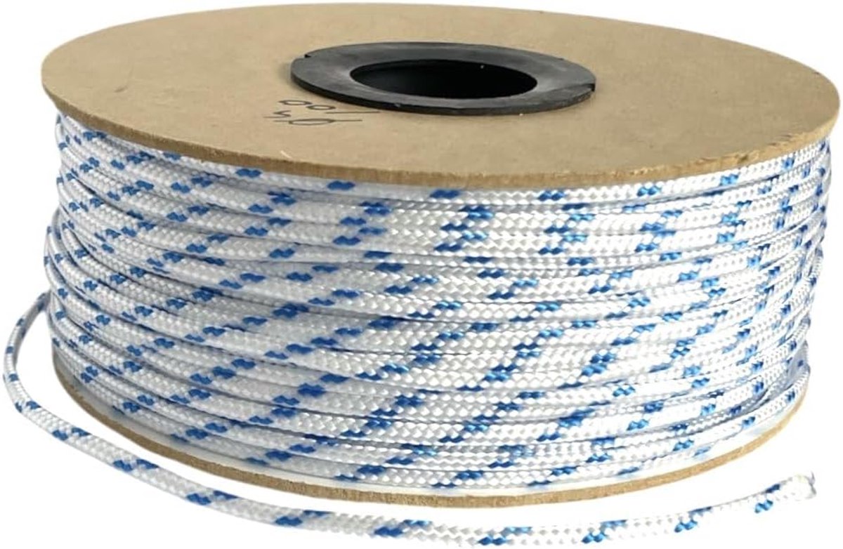 Polypropyleen Touw - Gevlochten Koord PP - Bouw Watersport - Waterdicht UV-bestendig - 4mm x 100m - Wit