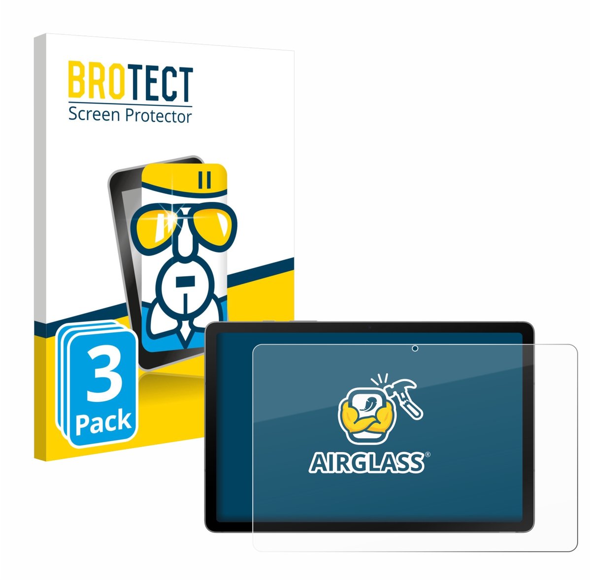 Screenprotector 3 Stuks voor Samsung Galaxy Tab S10 Lite Beschermglas transparant