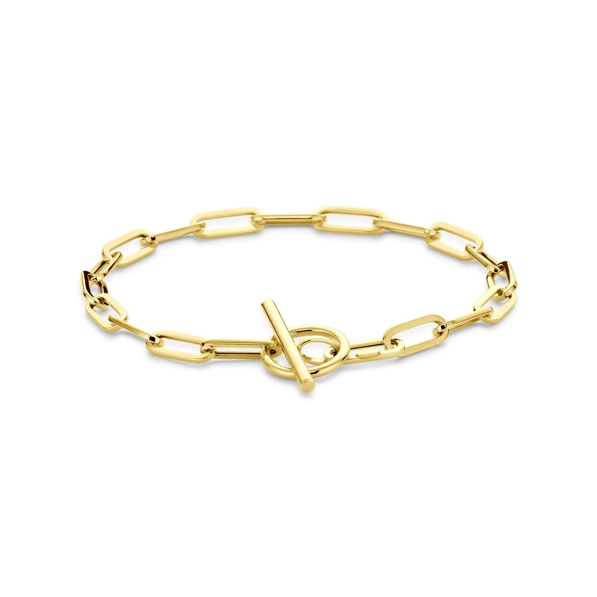 14K geelgouden armband kapittelslot 4 mm 18 cm - 4034548