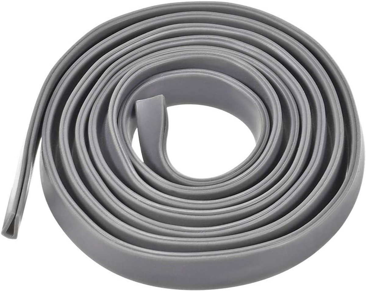Flexibele U-profiel Randafwerking Rubber Grijs voor Randbescherming 1-2 mm