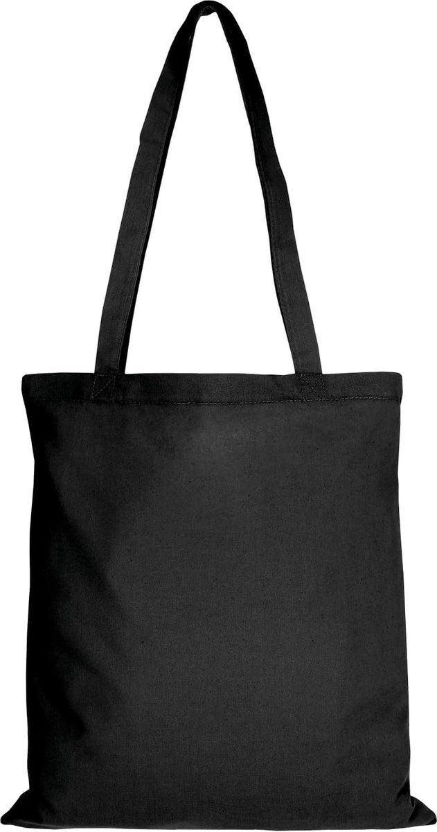 100 Katoenen Tassen met Lange Hengsels 38x42 cm Onbedrukt - Diverse Kleuren