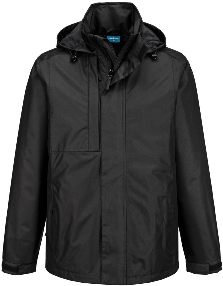 Portwest WX2 Eco Regenjack CD867 - Zwart - XL