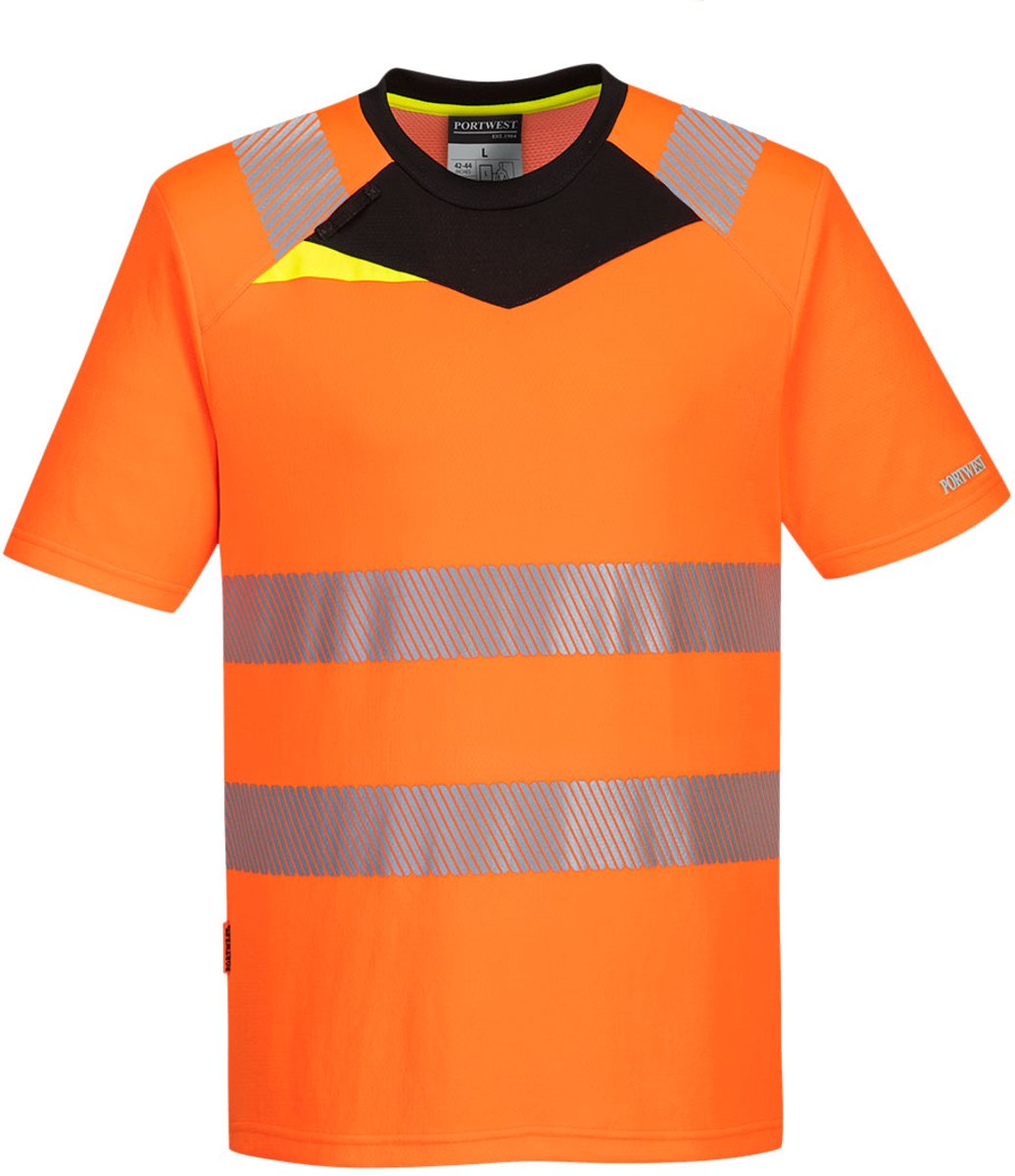 Portwest DX4 Hi-Vis T-shirt K/M DX413 - Oranje/Zwart - XXL