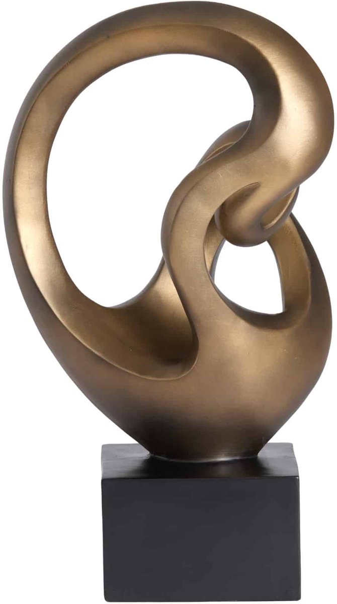 Ornament Felicia - Antiek Brons - 25x16.5x42.5cm - Modern - Kunststof - Moederdag - Moederdag cadeautje - Moederdag cadeau voor mama