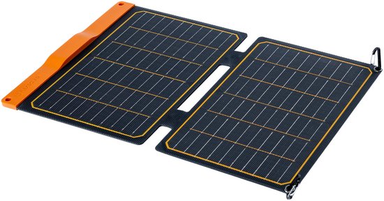 FlexSolar® S20 Zonnelader - Zonnepaneel - Draagbaar - Opvouwbaar - 20W - IP67 - Geschikt voor Kamperen, Outdoor, Reizen en Noodgevallen - Zwart van Merkloos — afbeelding 2