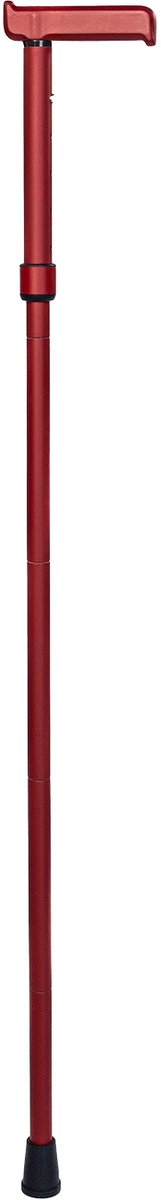EveBase® Ultralight Wandelstok - Extreem Lichtgewicht - Opvouwbare Wandelstok - Dames en Heren Loopstok - Verstelbare Wandelstok - Carbon - Rood
