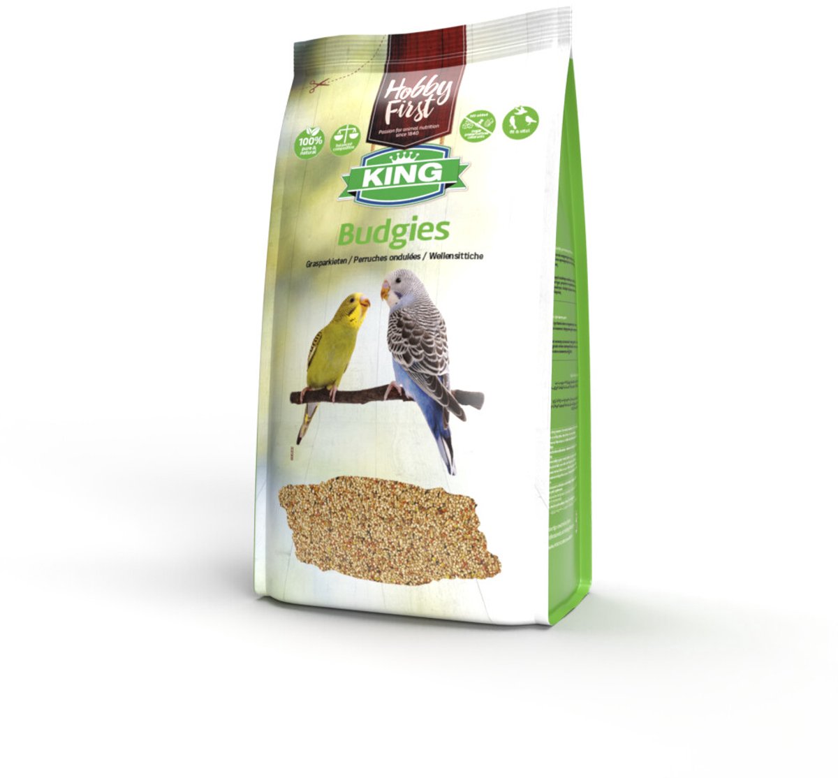 HobbyFirst King Grasparkieten - 3 x 4 kg - Voordeelverpakking