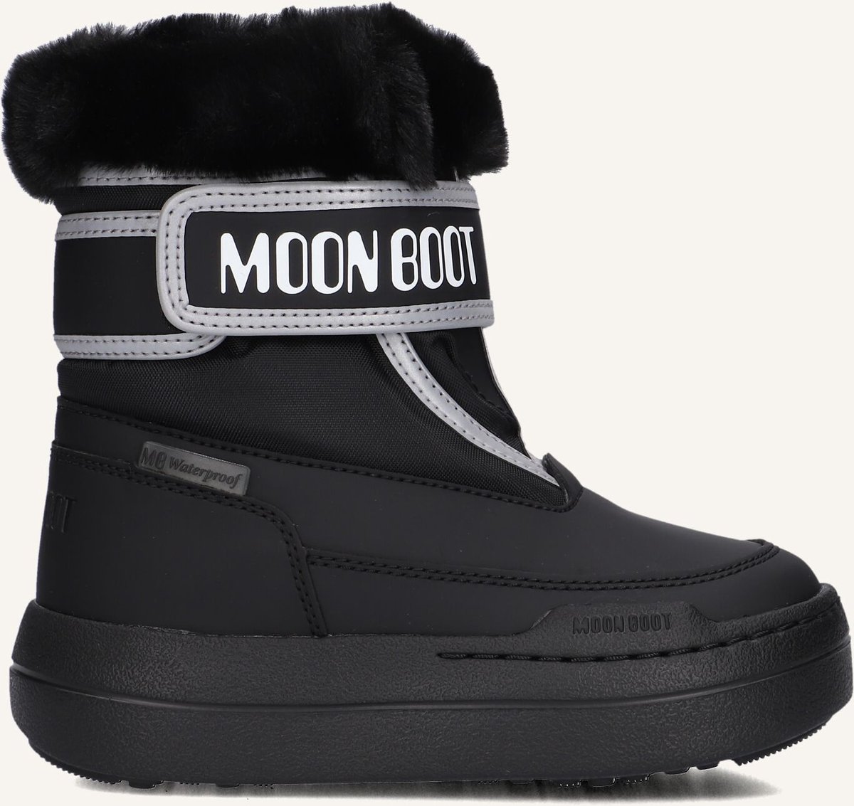 MOON BOOT Jr Park Strap Boots Kids Zwart