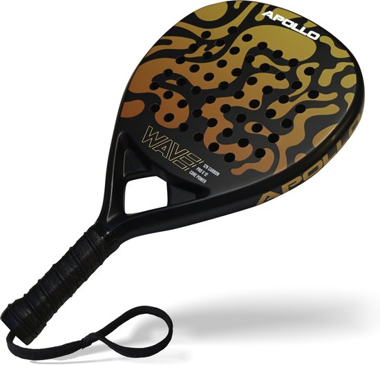Apollo 12K Wave Padel Racket – 12K Carbon Padelracket voor Power & Dynamiek – Unisex voor Dames en Heren