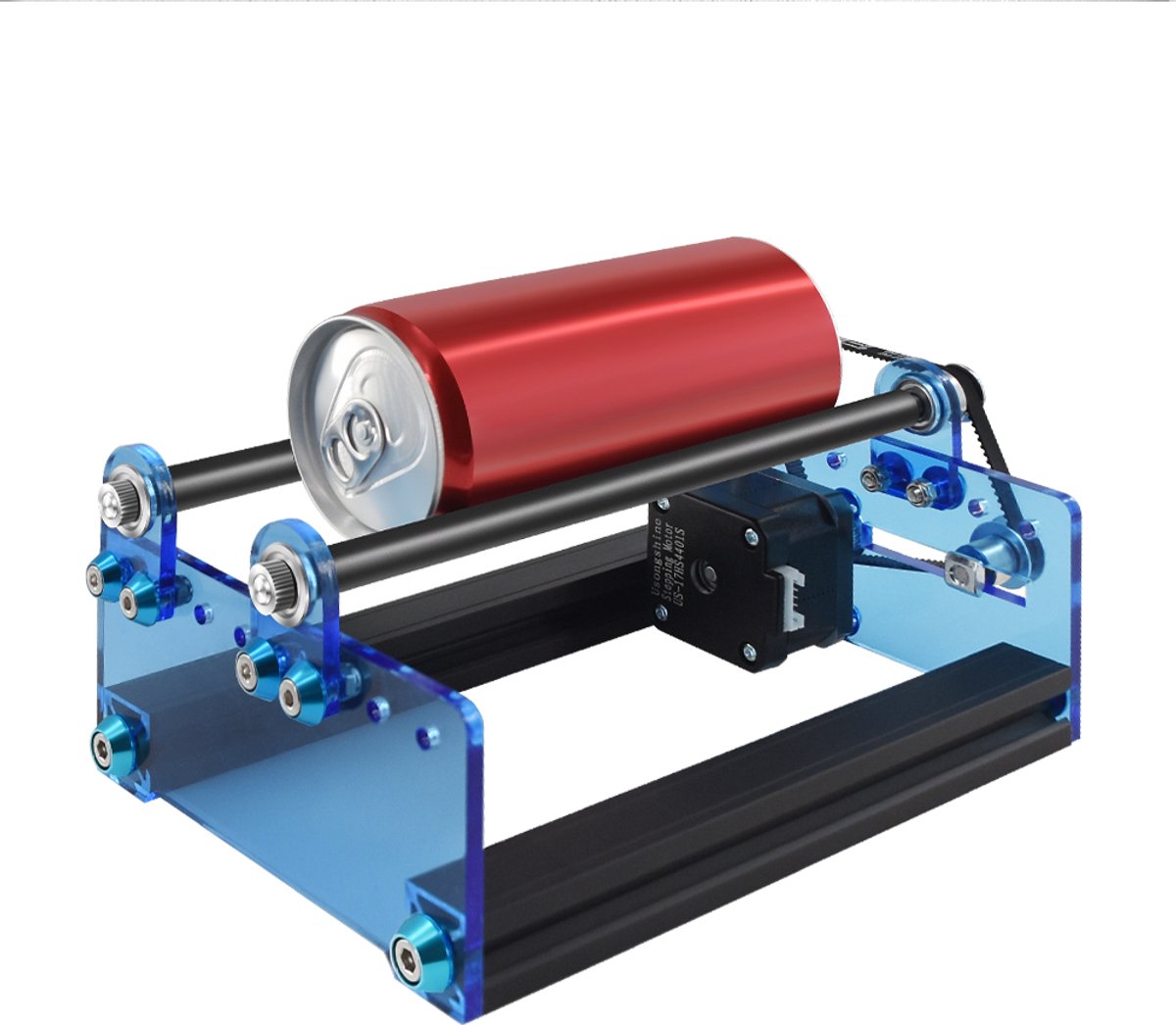 Twotrees Laser Rotary Roller - Lasergraveerder Y-as Draairoller - Laser Roterende - voor cilindrische voorwerpen - Laserdraairoller - Laser Rotatieroller - Accessoires voor Twotrees Laser Graveermachine