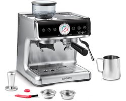 Polti Coffea G50S Espressomachine met Koffiemolen – 15 bar – 2,8L – Zilver