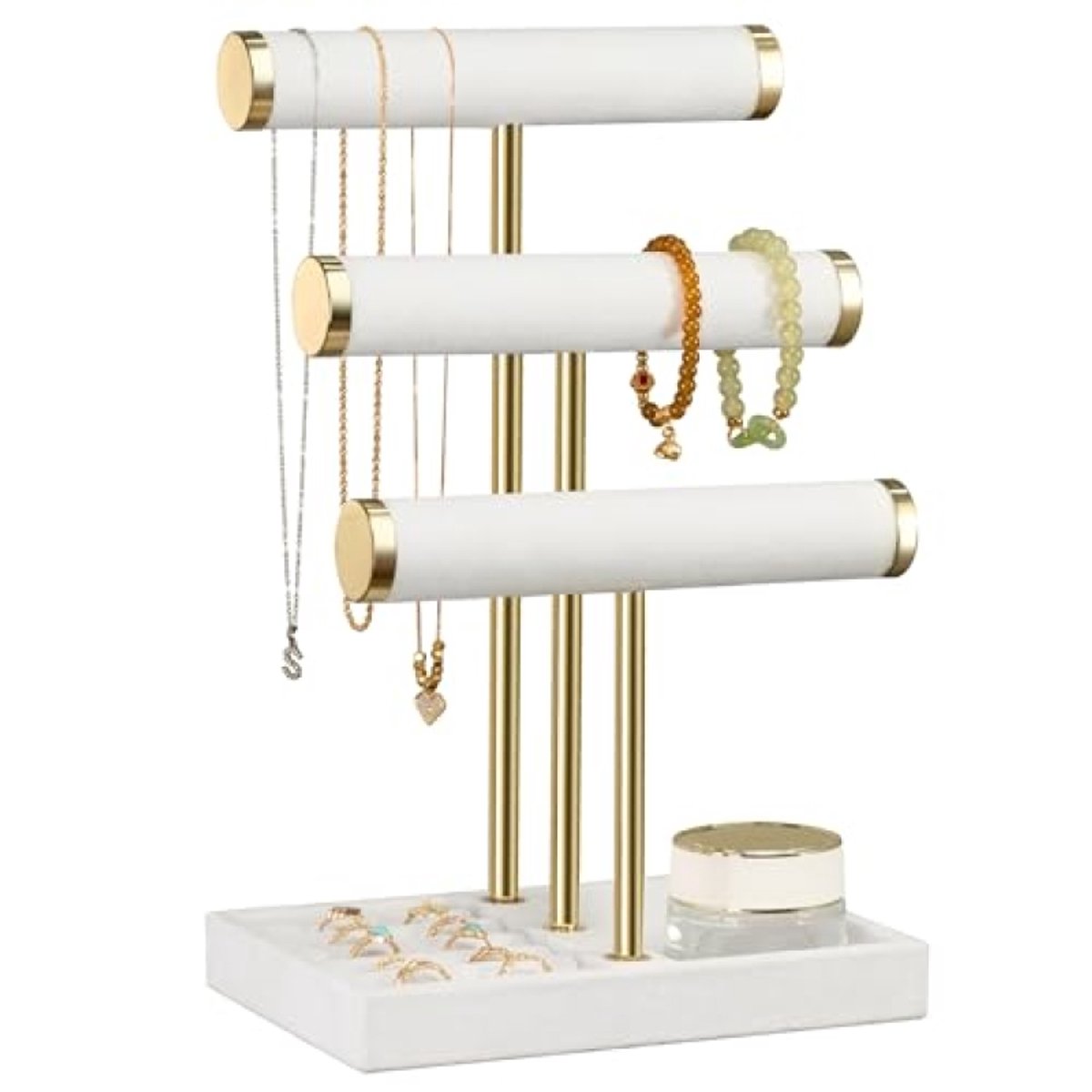 PromoHome Sieradenstandaard - 5-lagen fluwelen display voor armbanden en horloges