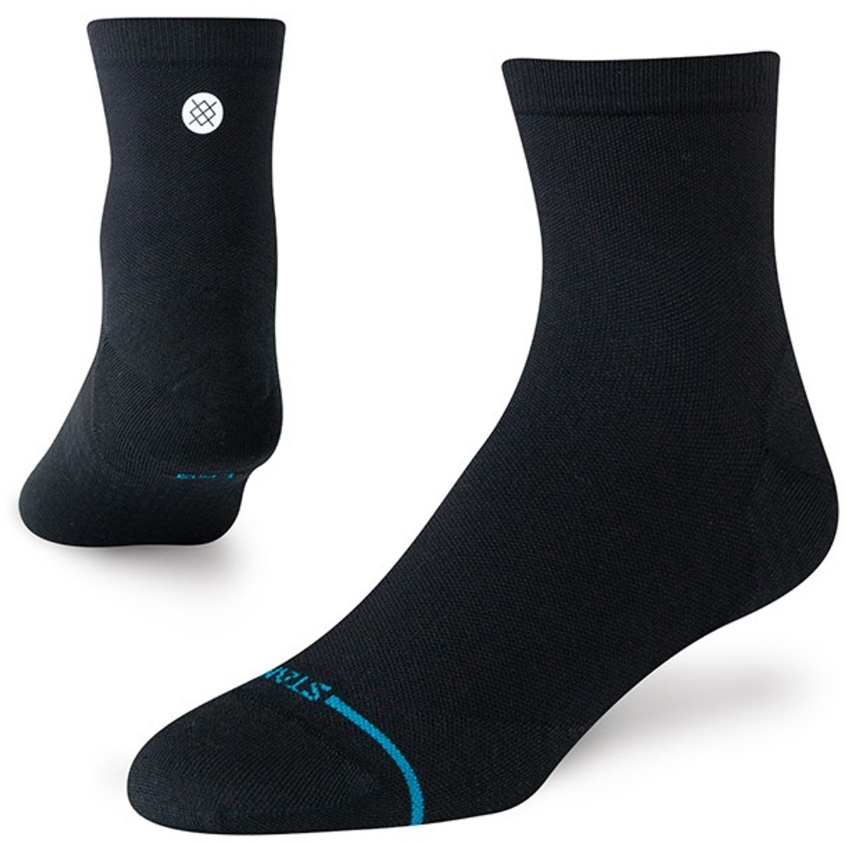 Stance unisex freshtek infiknit run halfhoge sokken solid ultralight zwart