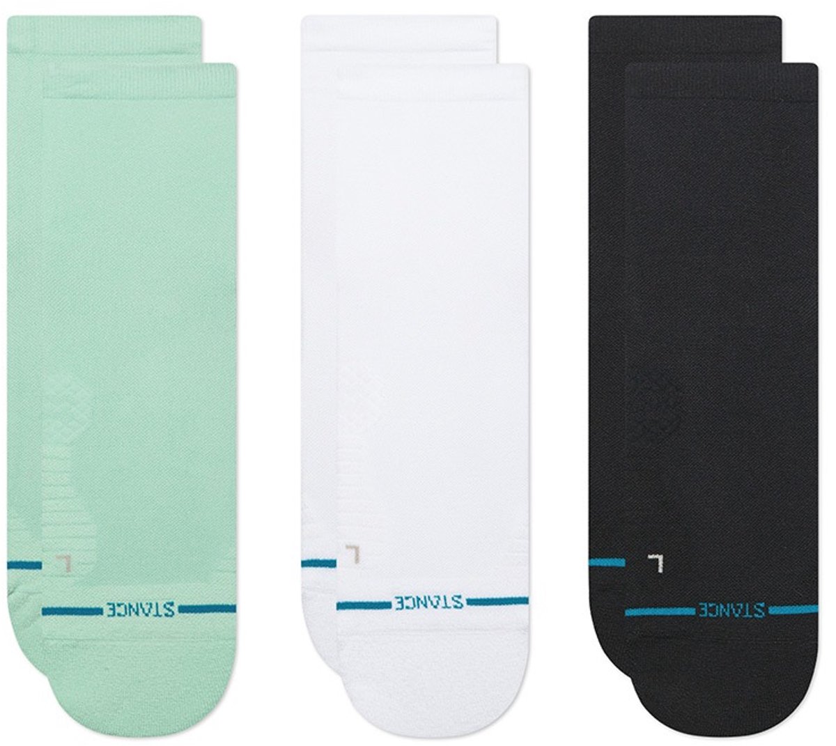 Stance heren freshtek infiknit run 3P halfhoge sokken run light multi