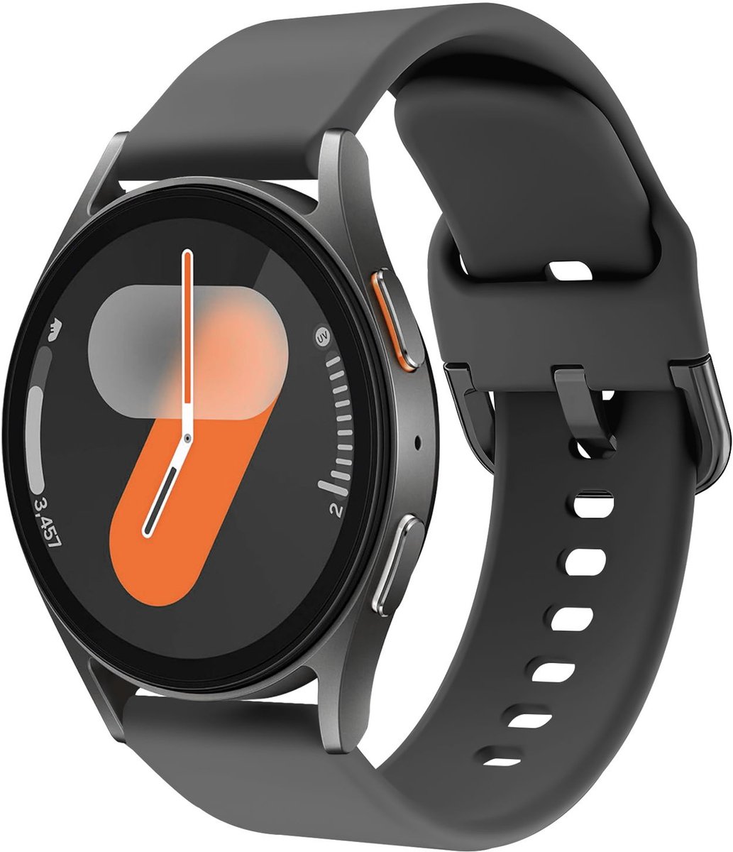 SBG Universeel 22MM Horloge Bandje / Smartwatch Bandje Siliconen Antraciet