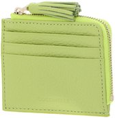 COCCINELLE Cuir étui pour carte de crédit Tassel Credit Card Holder Green Glow vert clair