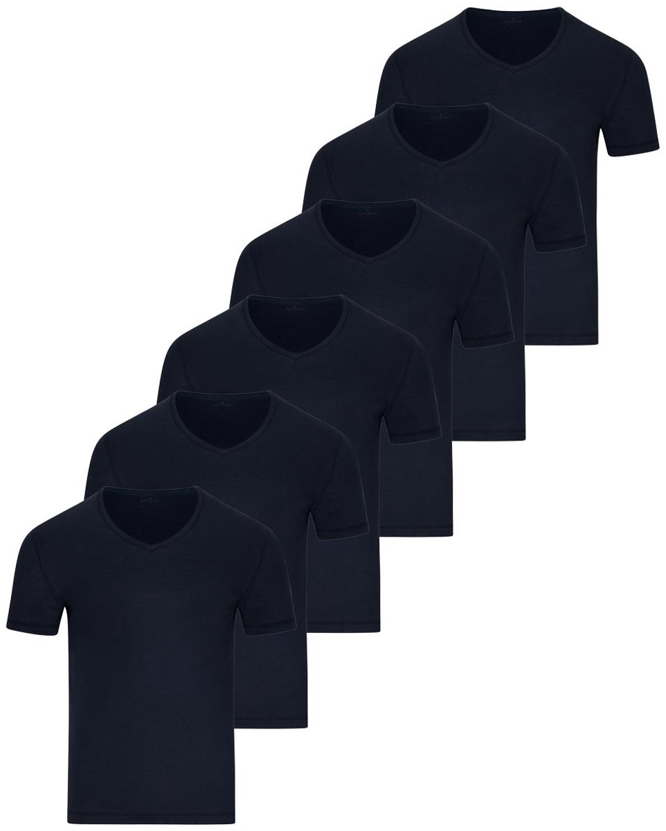 RAGMAN Heren onder t-shirts 6 pack Basic