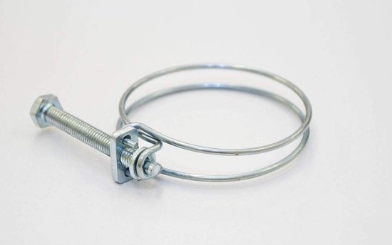 Slangklem - Slangklemmen - Lekkages Voorkomen - Roestvrij Staal - 47-52 mm - Zilverkleurig — afbeelding 2