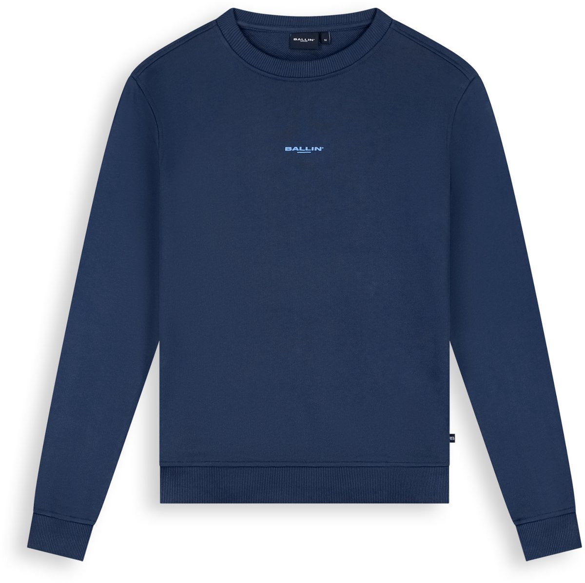 Ballin Amsterdam - Jongens Regular fit Sweaters Crewneck LS - Navy - Maat 6