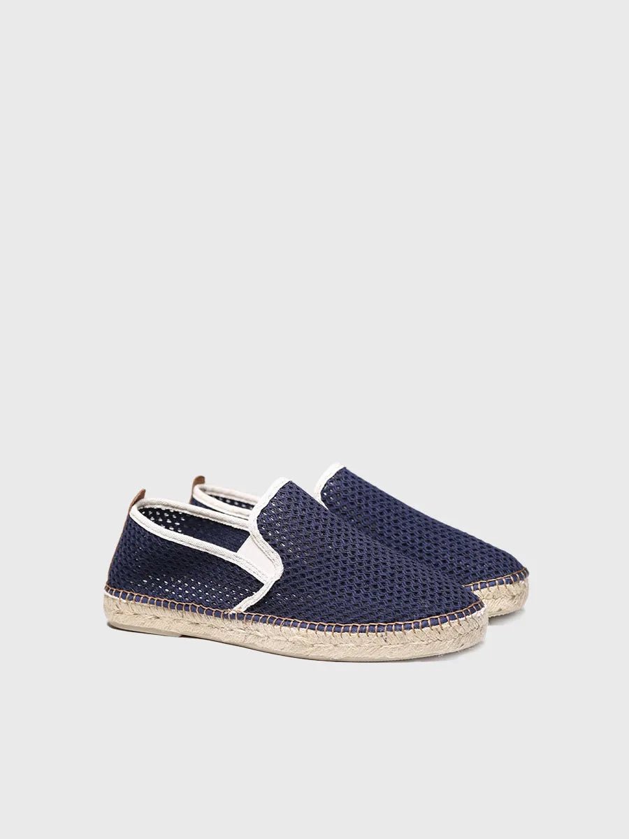 Espadrille voor heren met geperforeerde stof | DIDAC