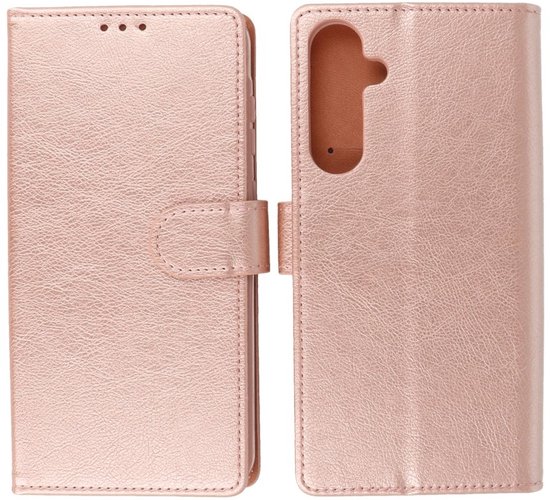 Business Book Case Phone Case - Étui portefeuille - Convient pour le Samsung Galaxy S24 Plus - Grijs