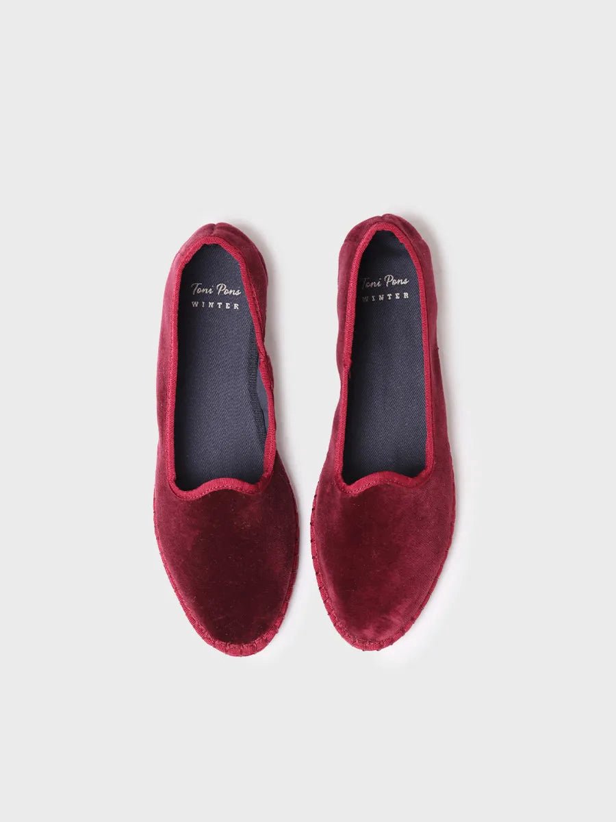 Dames ballerina's van fluweel | CLAUDINA