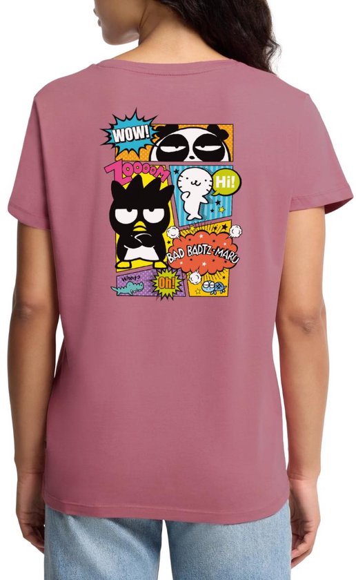 Bad Badtz-Maru Met Vrienden In Comicstijl Premium T Shirt Dames