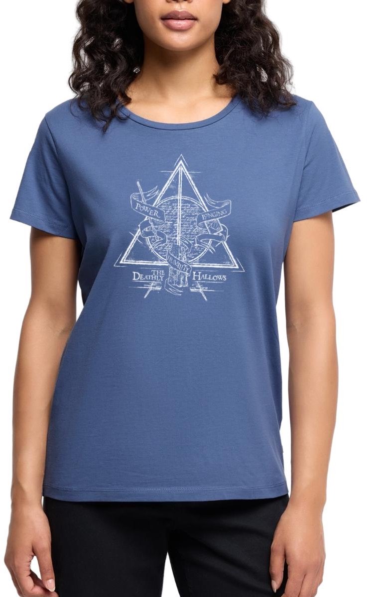 Harry Potter Deathly Hallows Premium T Shirt Dames