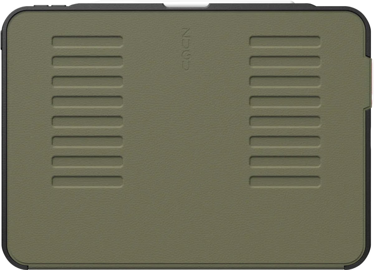 Zugu case Hoesje iPad Pro 11 (M4-M5) – Verstelbare magnetische standaard met 8 hoeken – Veilige magnetische montage mogelijkheid – Robuuste bumper en stevige TPU + PC behuizing voor valbescherming - Groen