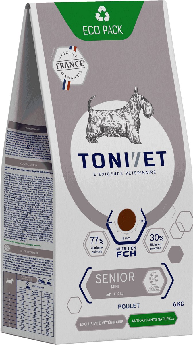 Tonivet Senior Mini Hondenvoer 6kg