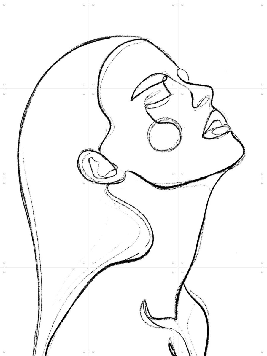 IXXI The Heat, Treechild & Various - 60 x 80 cm - Gratis ophangtool - Grote wanddecoratie en posters - Line art, Illustraties, Minimalisme, Woonkamer